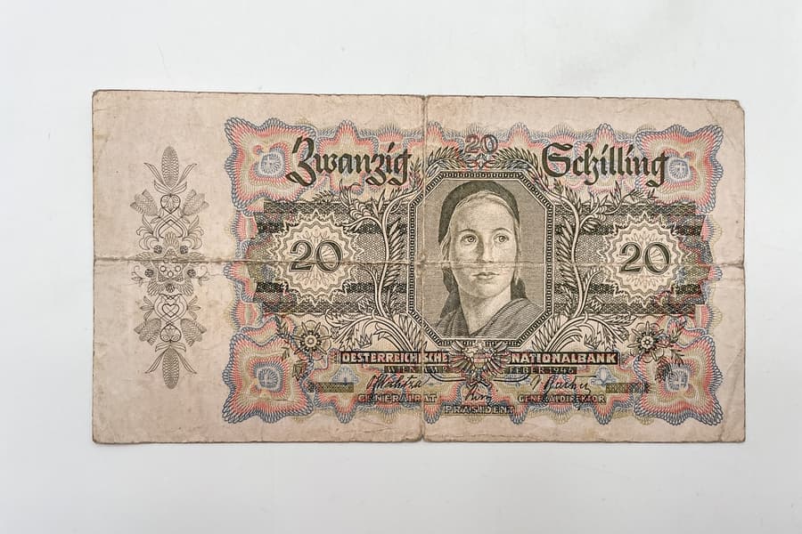 Banknote 20 Schilling 1946 Österreich
